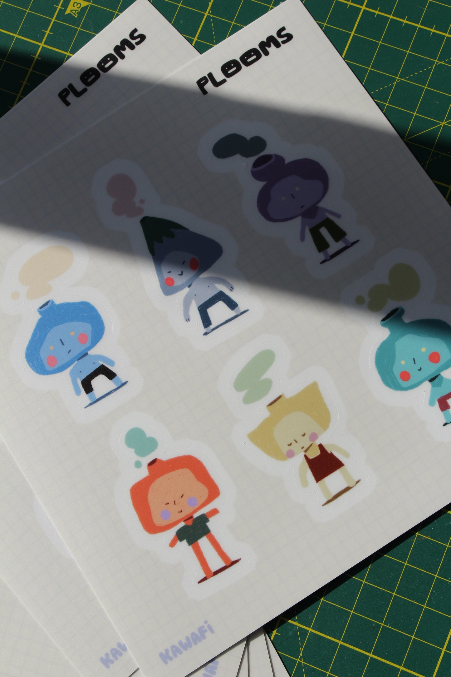 Plooms sticker sheet