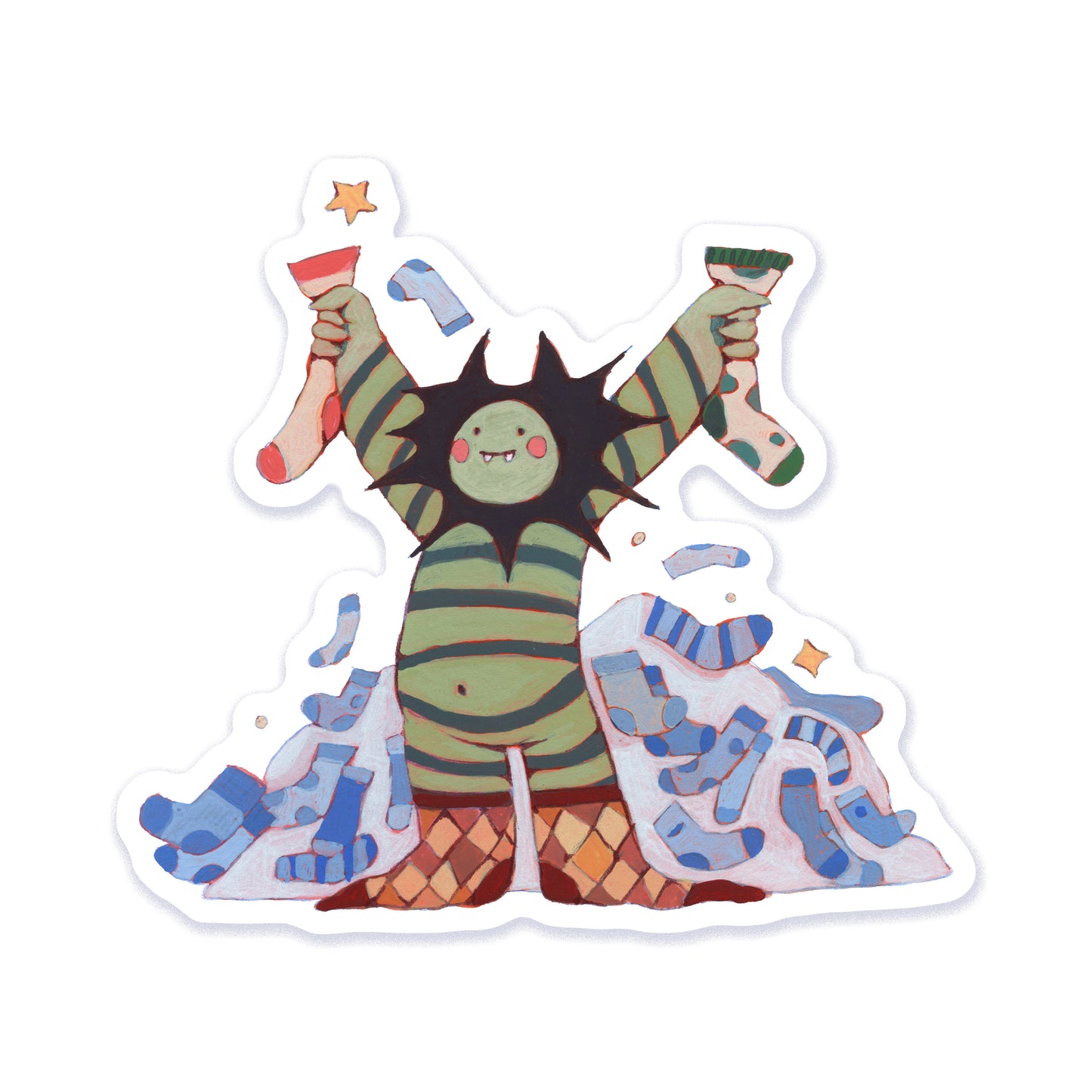Sock Demon Sticker