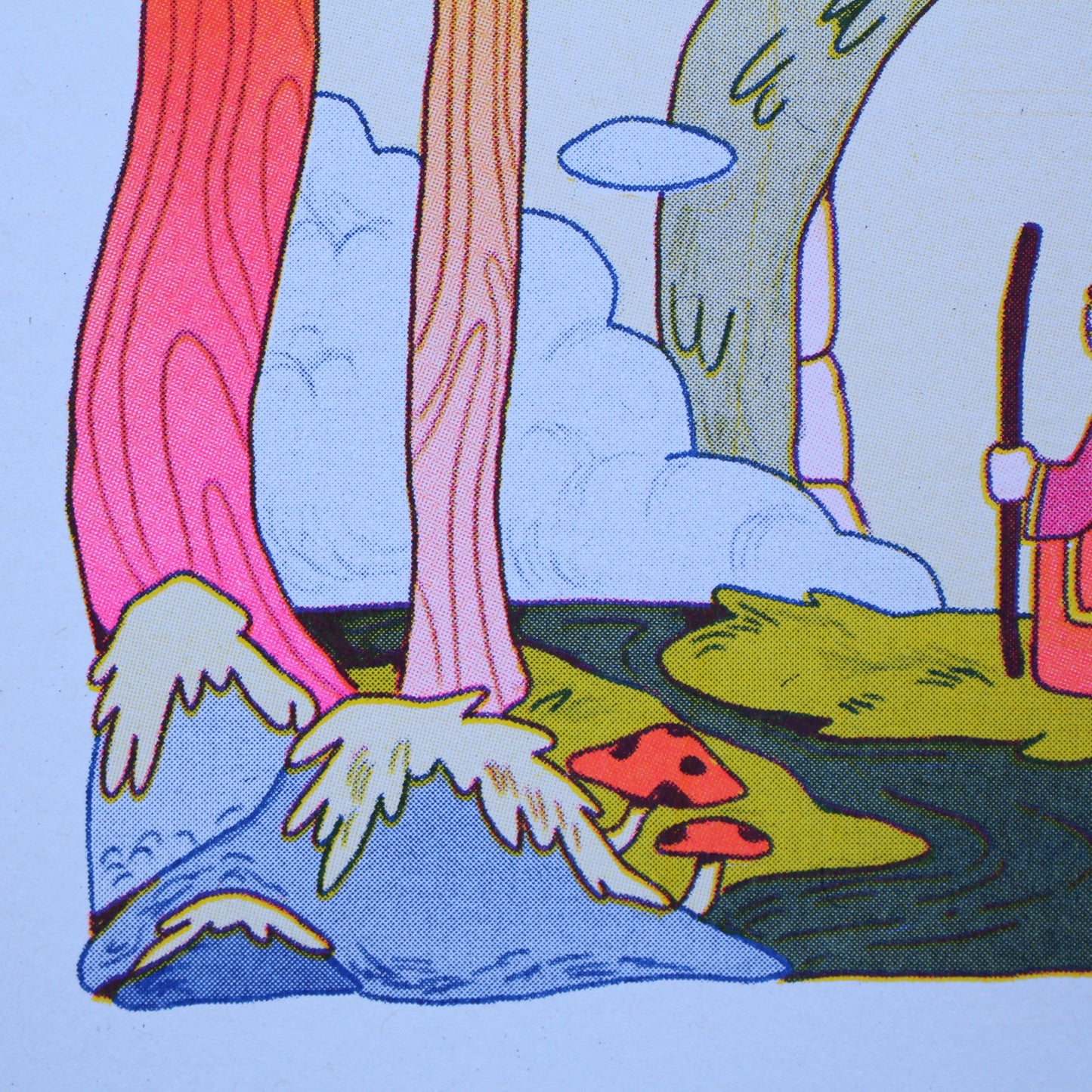 Dragon Mage Riso Print