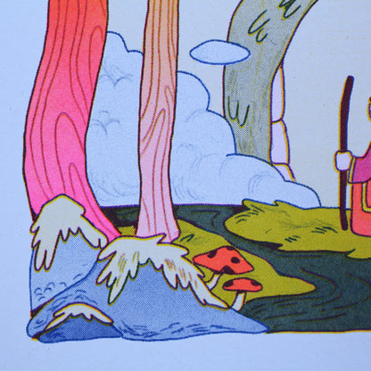 Dragon Mage Riso Print