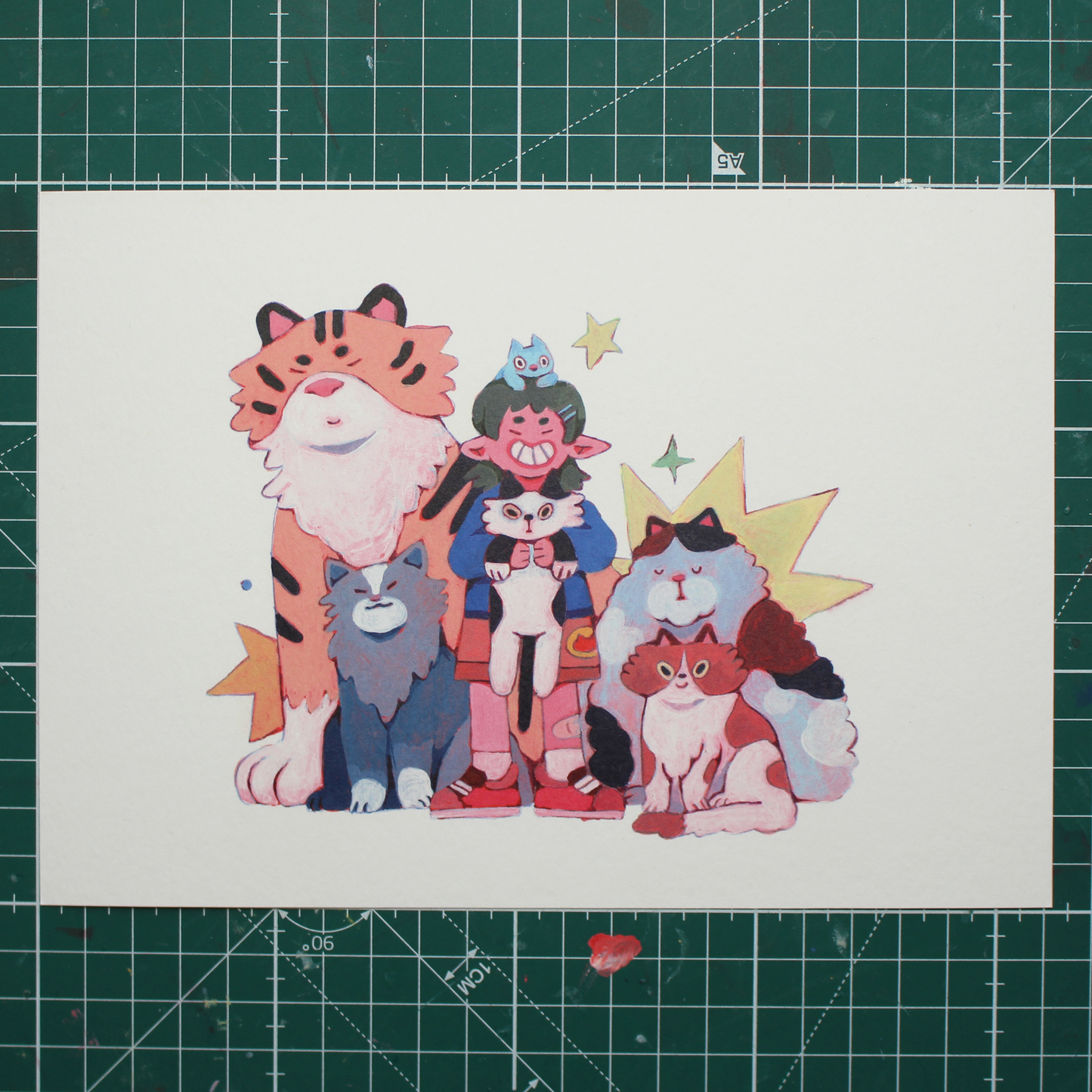 Cat Collector Print