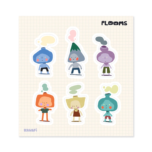 Plooms sticker sheet