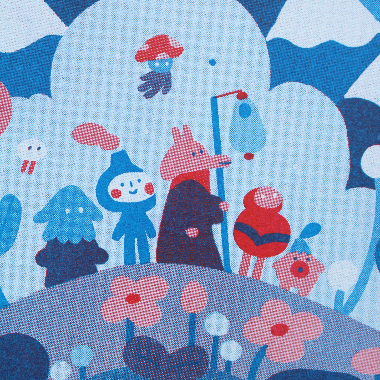Wandering Friends Riso Print