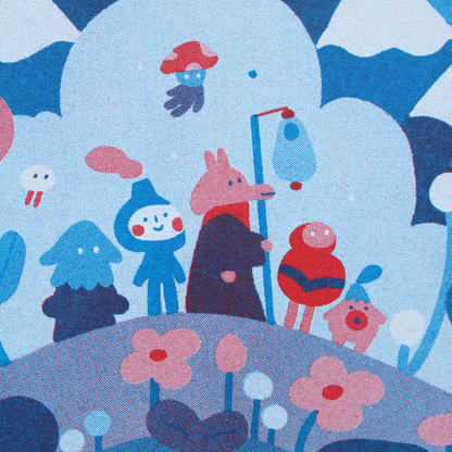 Wandering Friends Riso Print